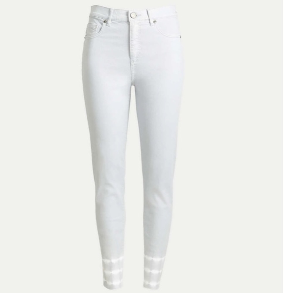 LOFT Tie Dye High Rise Skinny Crop Jeans